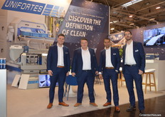 Robin van der Pligt, Roy Kranendonk, Jeroen Verkerk en Stefan Avontuur for Unifortes. Not in the picture: Paul Sandlan.